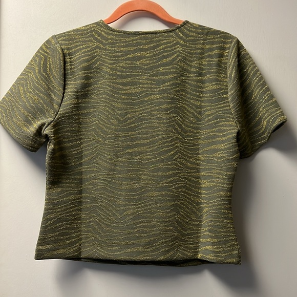MK Army Green Blouse - Picture 2 of 3